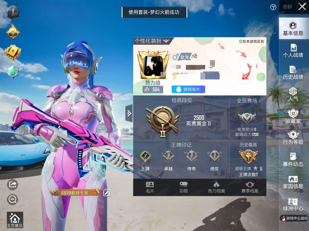 HPSJ3323412和平精英账号详情图2 HPSJ3323412和平精英账号详情图2