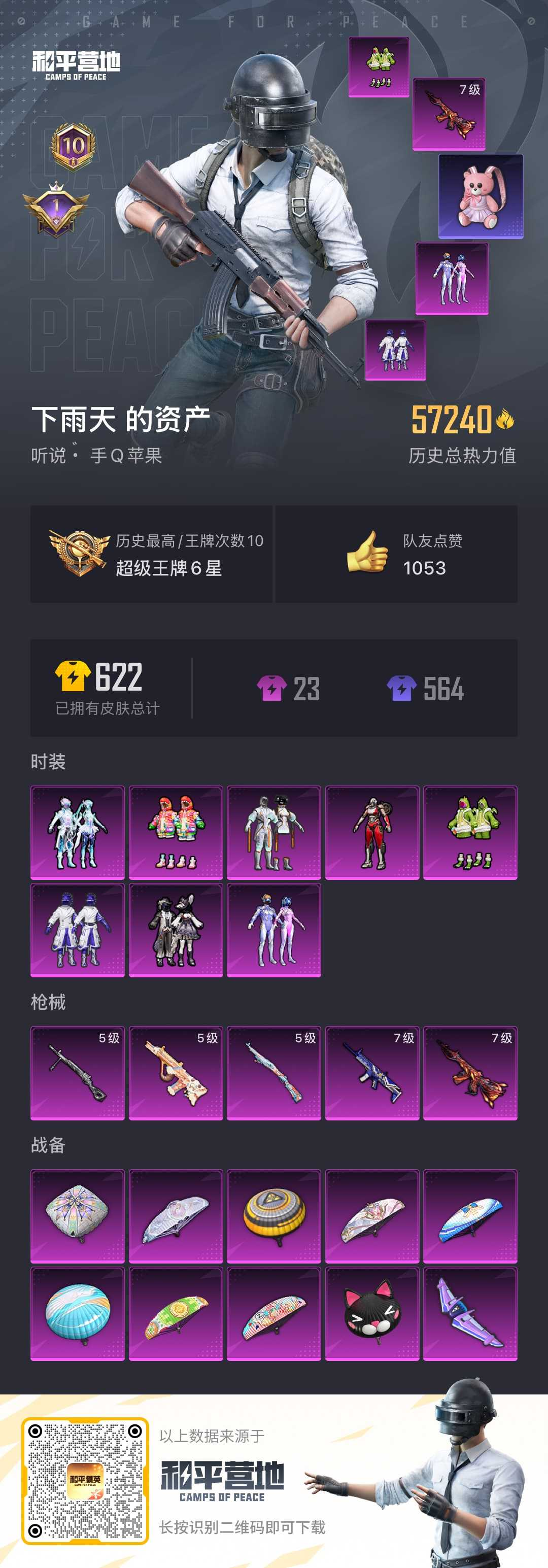 HPSJ3322577和平精英账号详情图3
