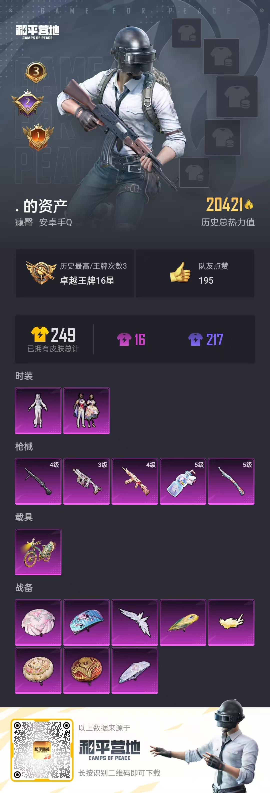 HPSJ3322567和平精英账号详情图3 HPSJ3322567和平精英账号详情图3