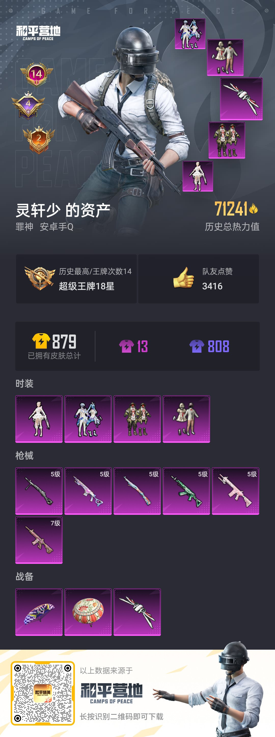 HPSJ3322516和平精英账号详情图4