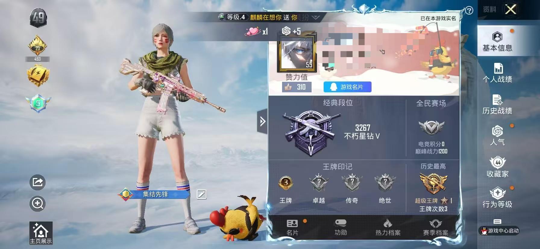 HPSJ3325804和平精英账号详情图2 HPSJ3325804和平精英账号详情图2