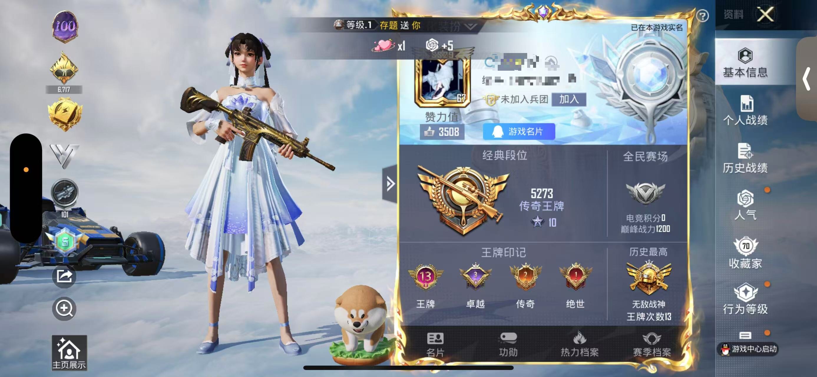 HPSJ3323271和平精英账号详情图2