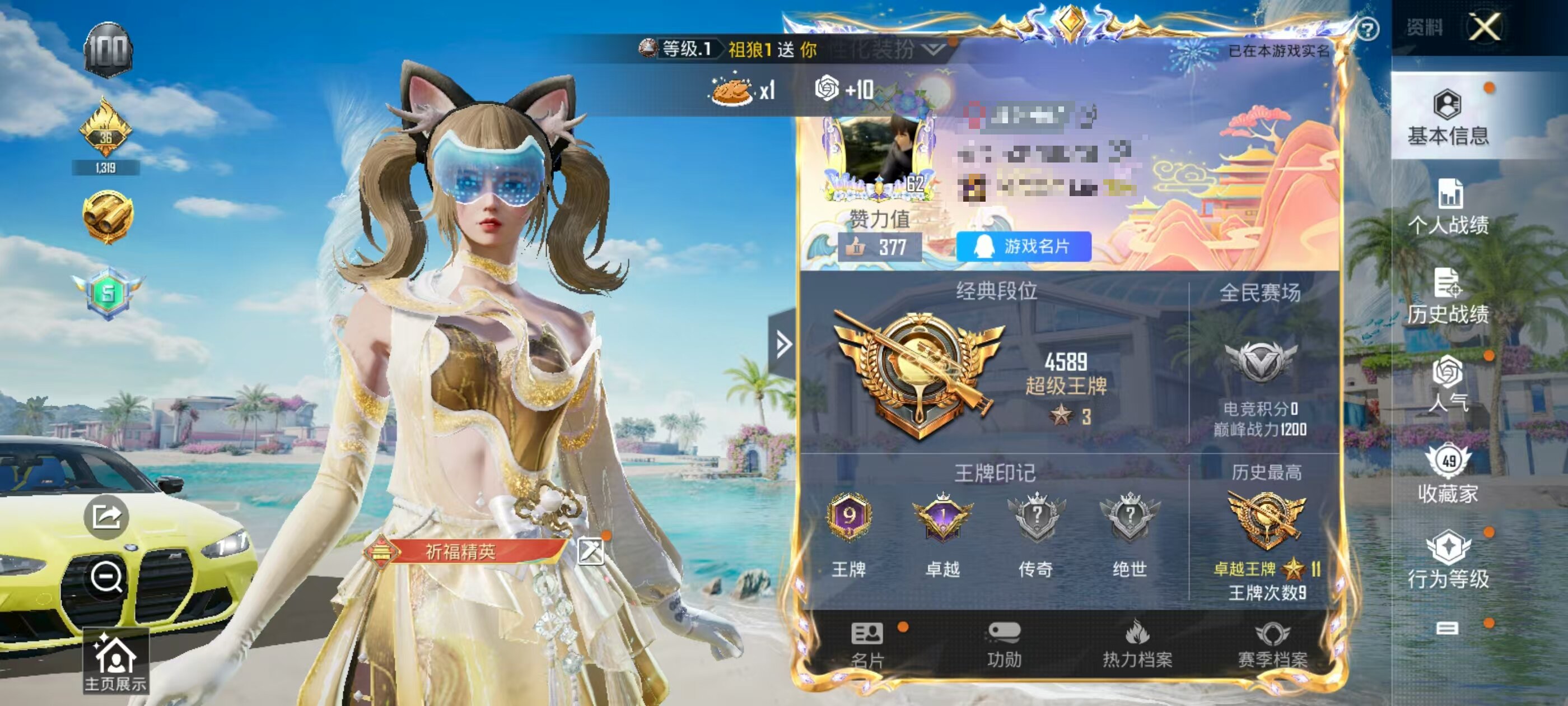 HPSJ3325003和平精英账号详情图2