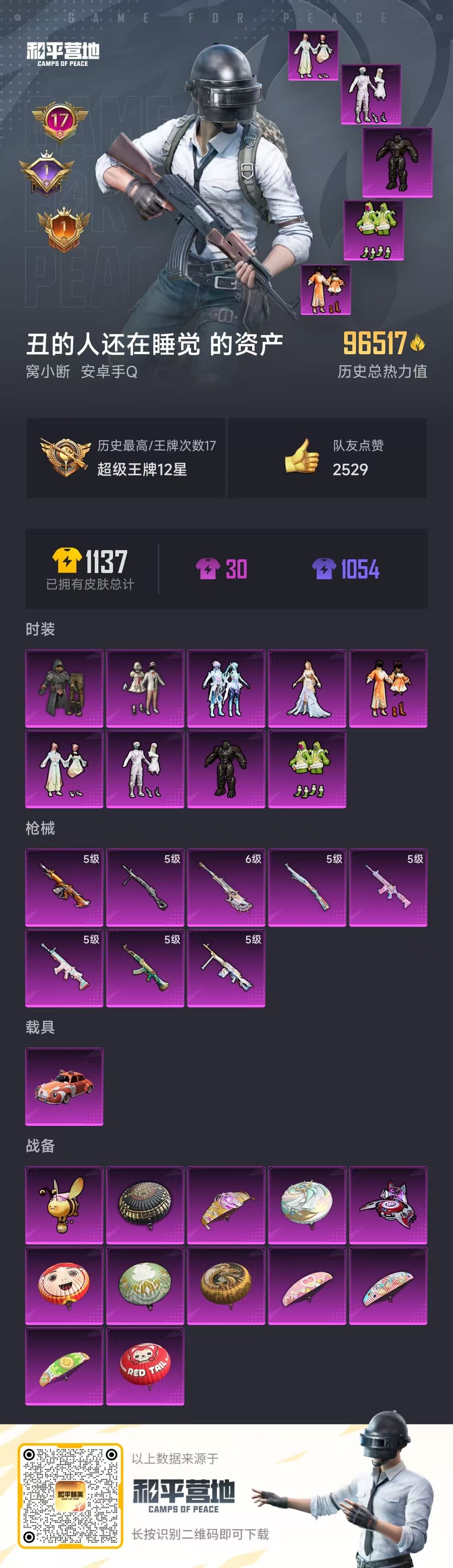 HPSJ3325787和平精英账号详情图3