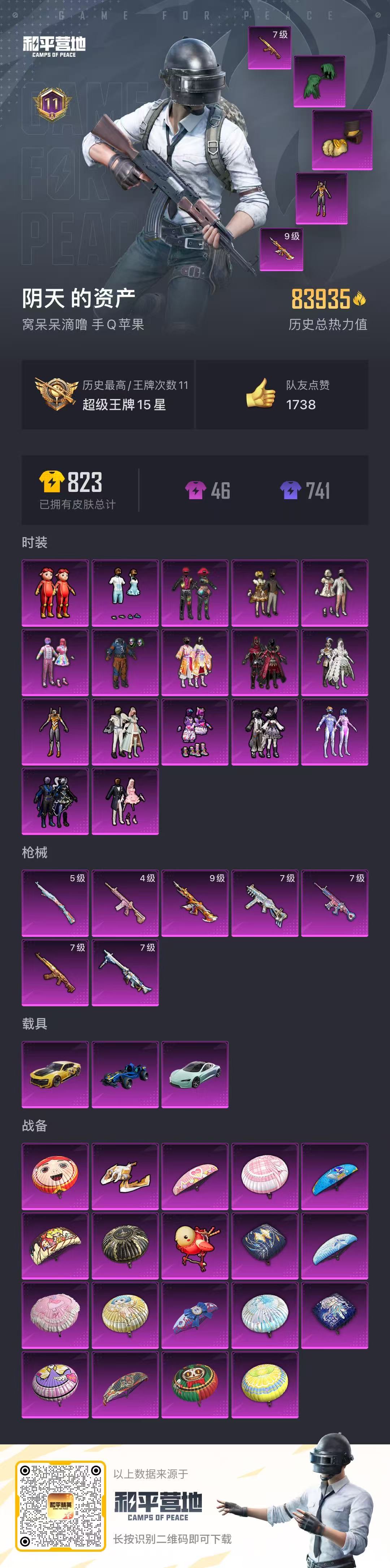 HPYHW3324784和平精英账号详情图8