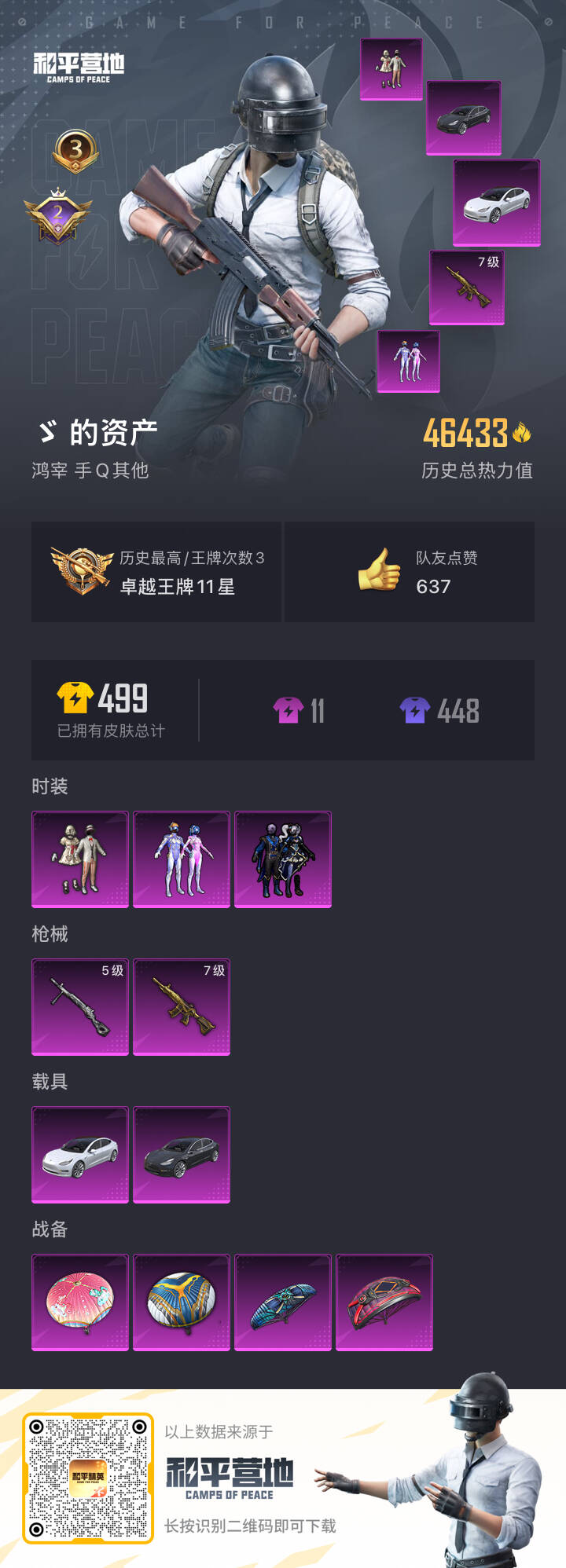 HPSJ3325156和平精英账号详情图4
