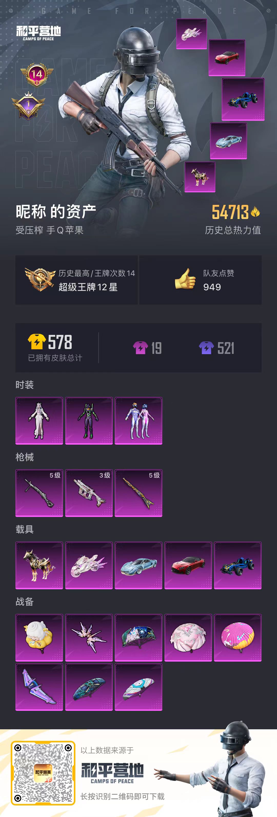 HPSJ3328347和平精英账号详情图2 HPSJ3328347和平精英账号详情图2