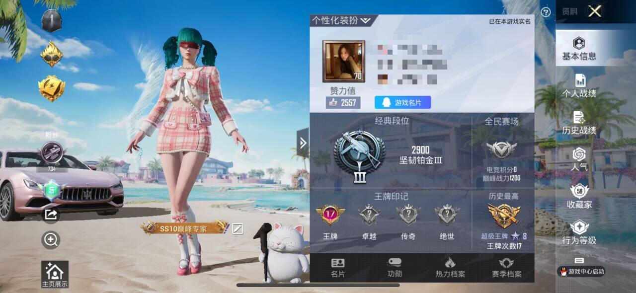 HPSJ3327171和平精英账号详情图4