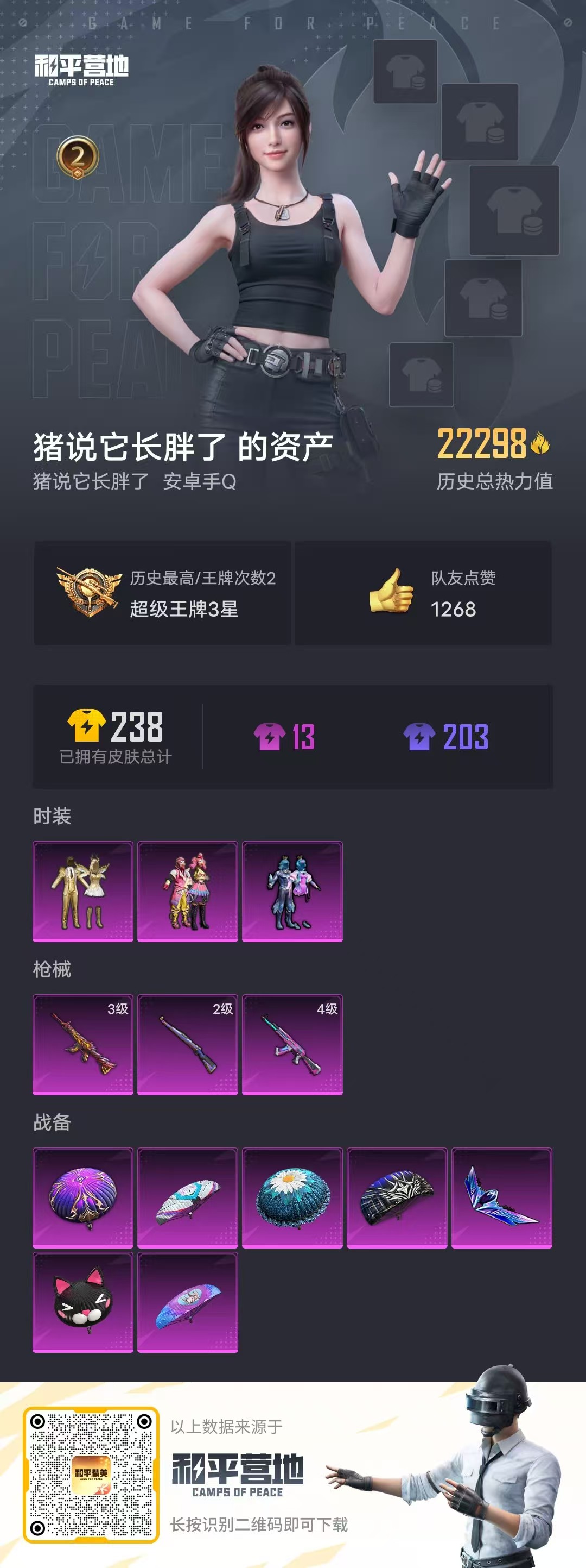 HPSJ3325247和平精英账号详情图4