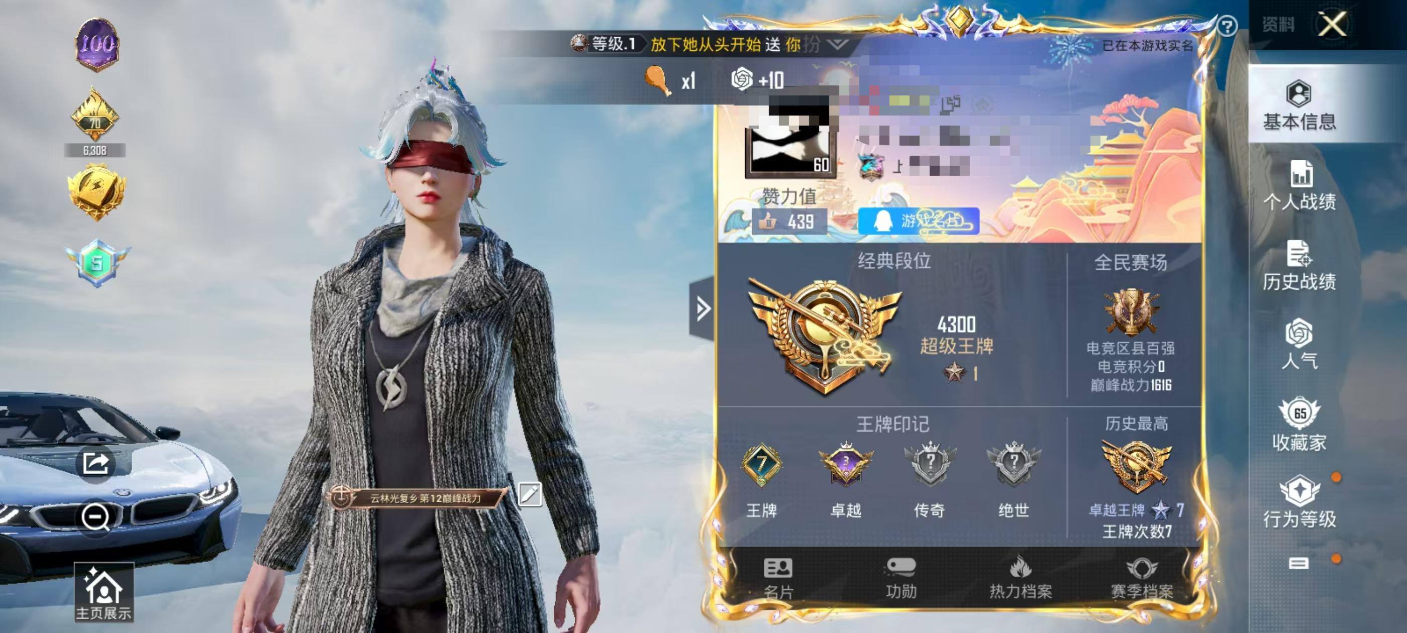 HPSJ3325241和平精英账号详情图2
