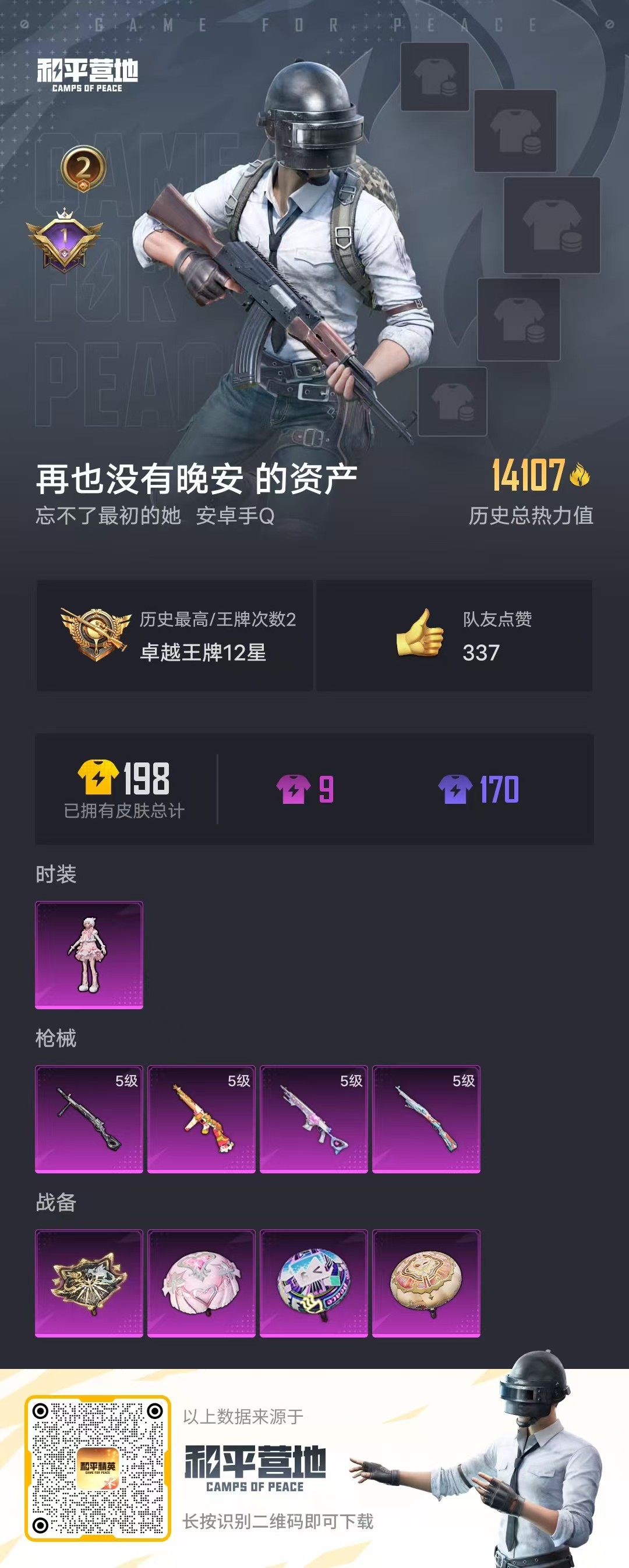 HPSJ3325270和平精英账号详情图4