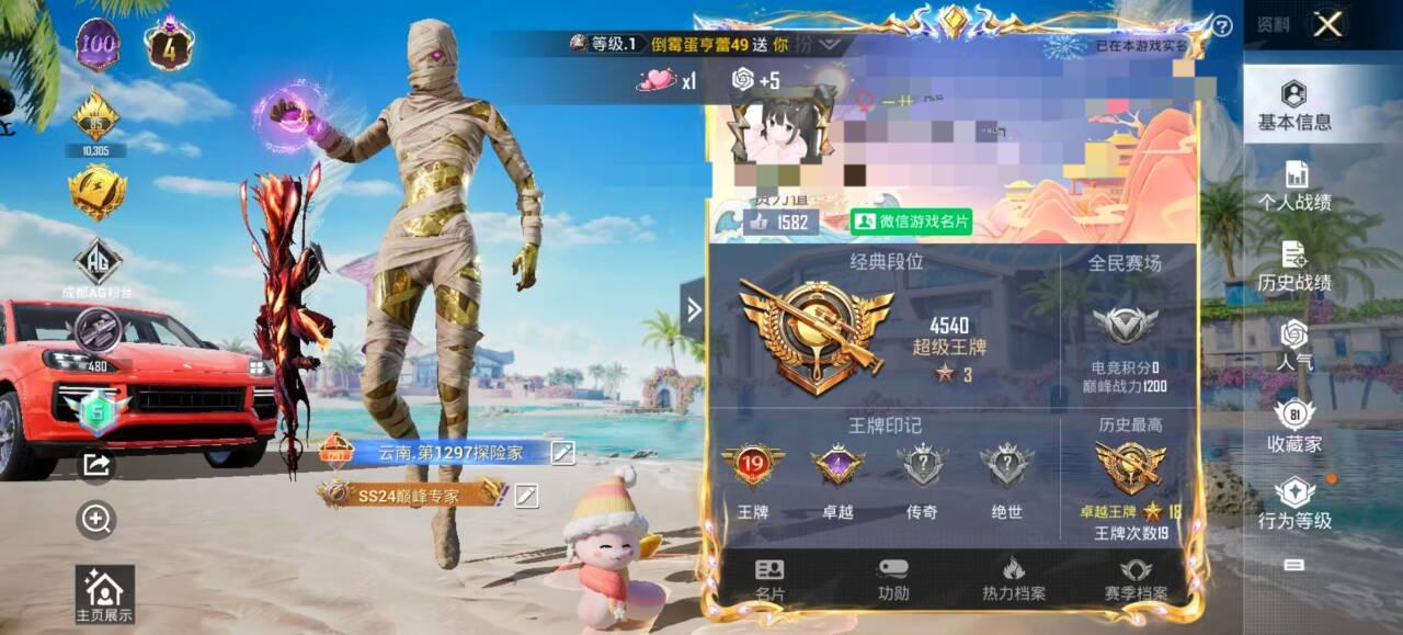 HPSJ3325166和平精英账号详情图2 HPSJ3325166和平精英账号详情图2