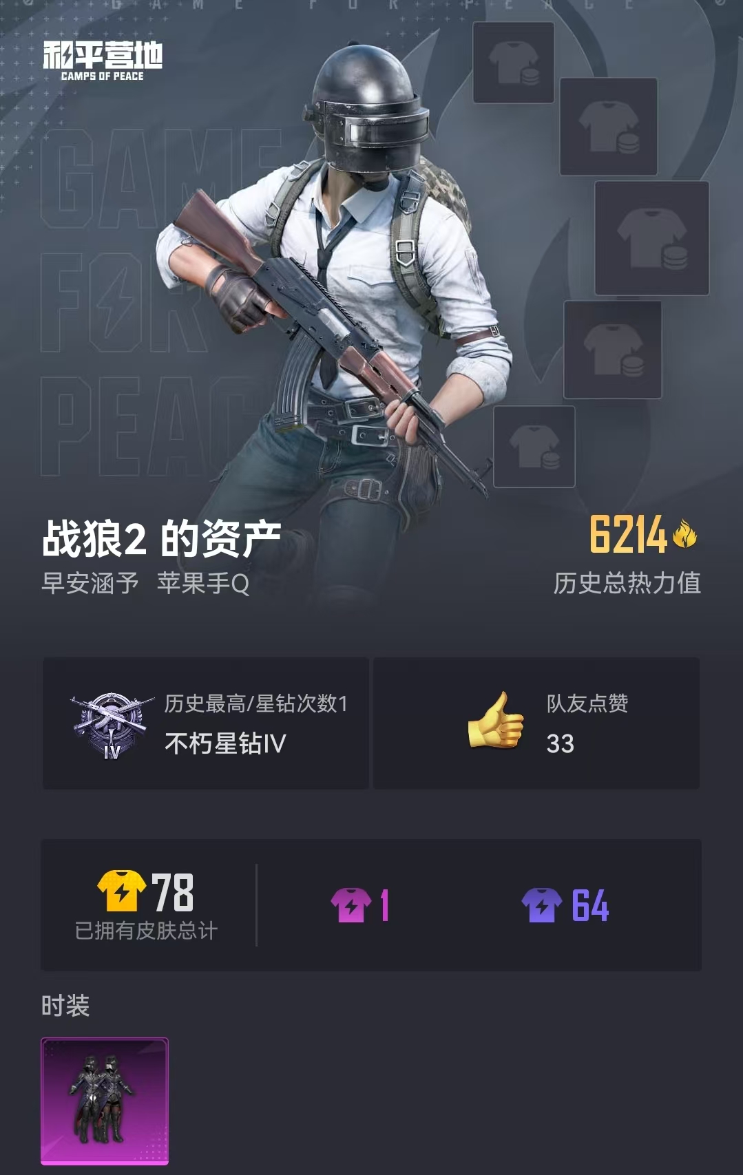 HPZM3327025和平精英账号详情图2