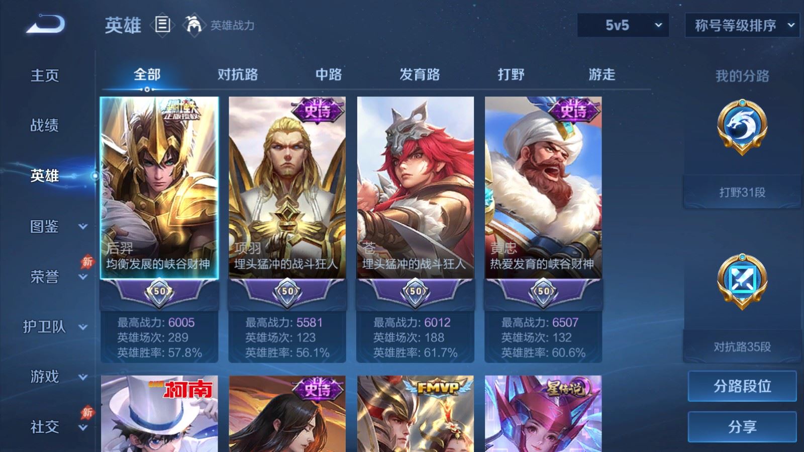 WZMMN4722172王者荣耀账号详情图3