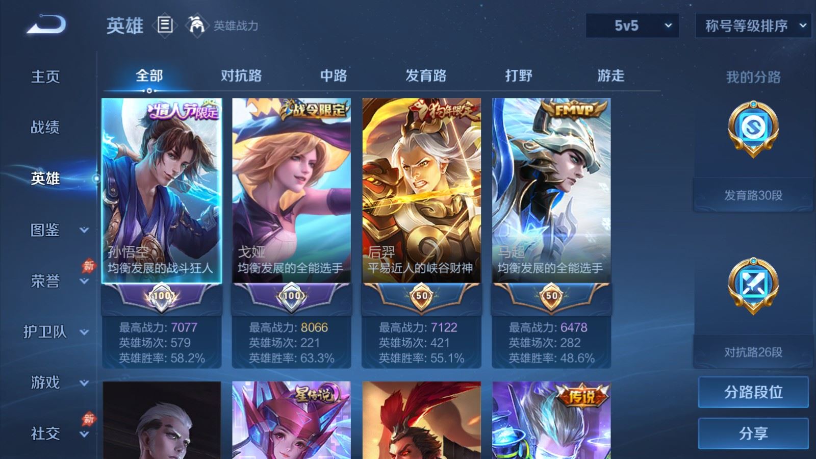 WZMMN4742831王者荣耀账号详情图3