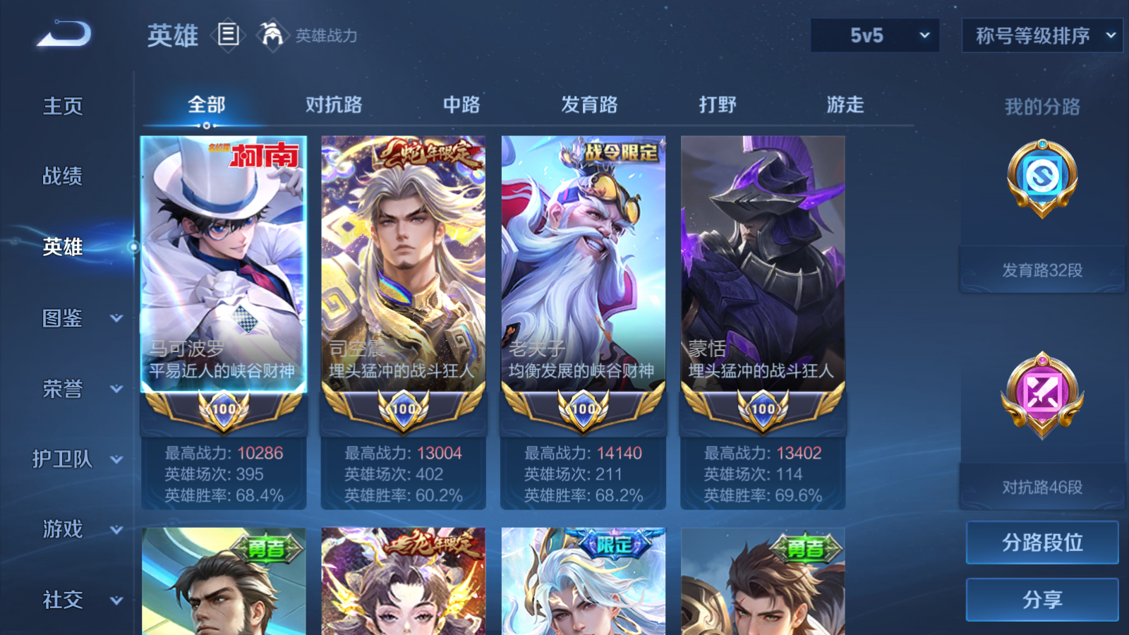 WZMMN4745747王者荣耀账号详情图3