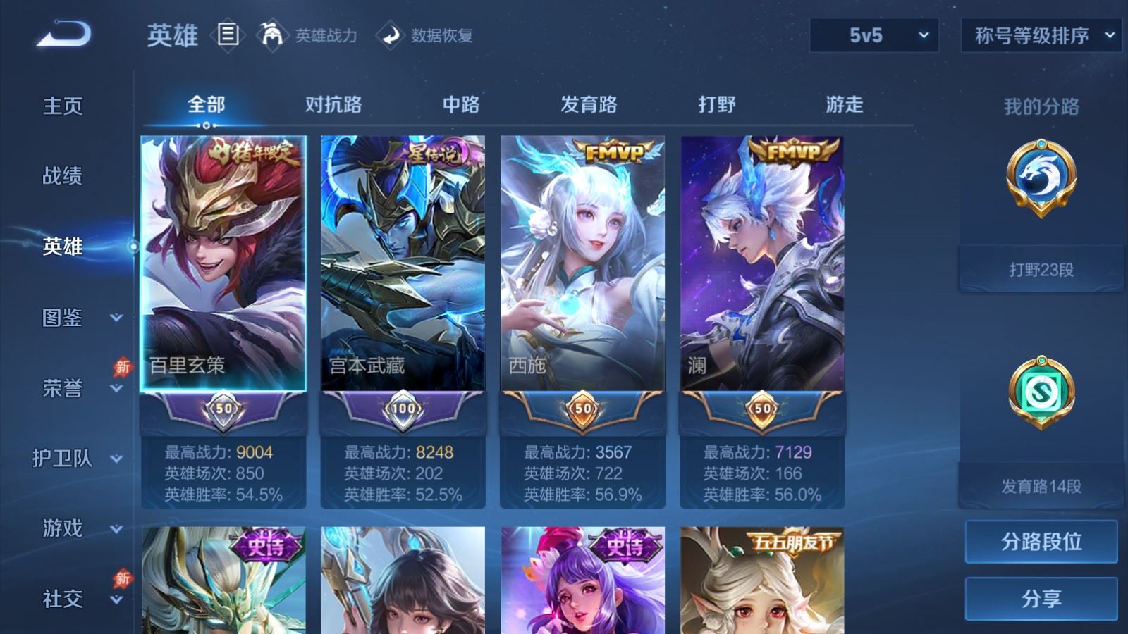 WZMMN4755415王者荣耀账号详情图4 WZMMN4755415王者荣耀账号详情图4