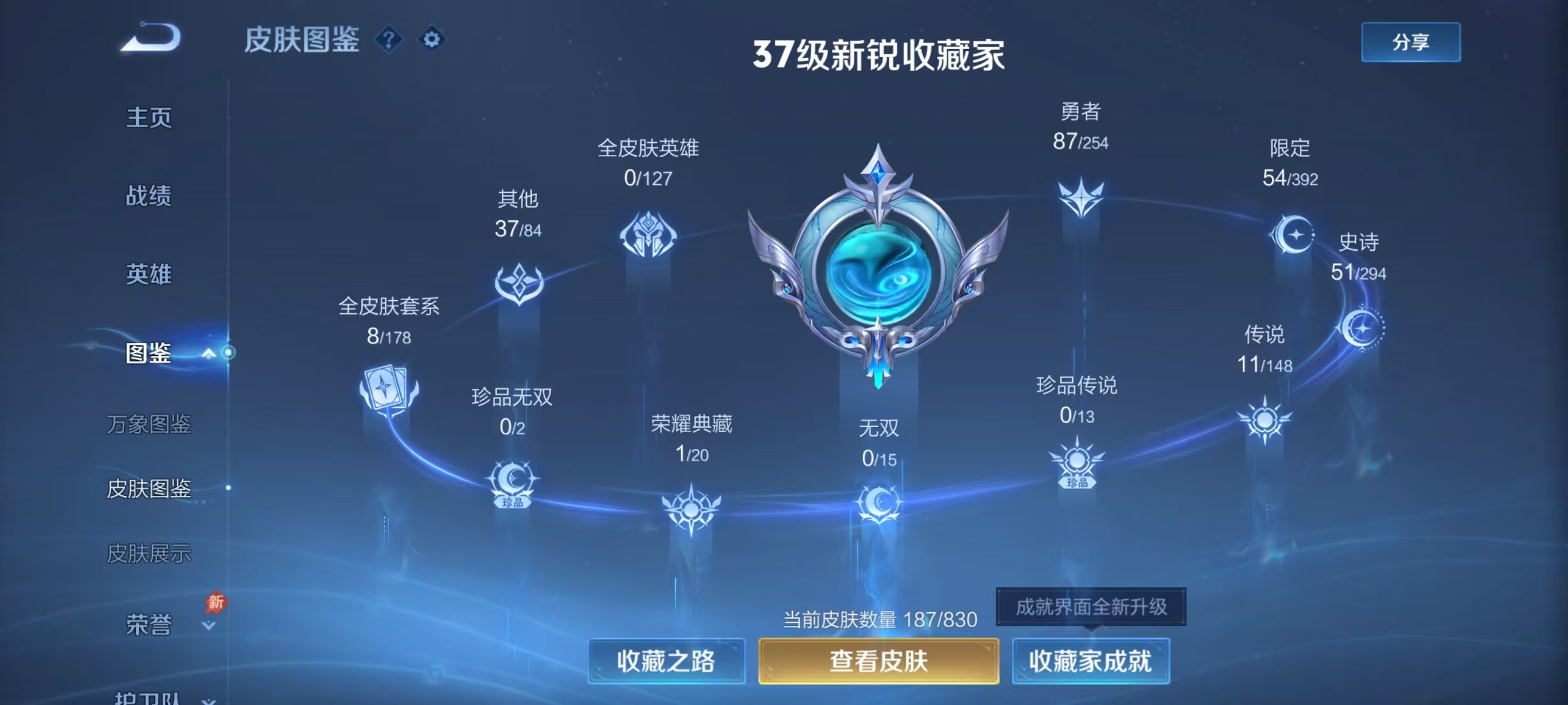 WZMMN4770635王者荣耀账号详情图3 WZMMN4770635王者荣耀账号详情图3