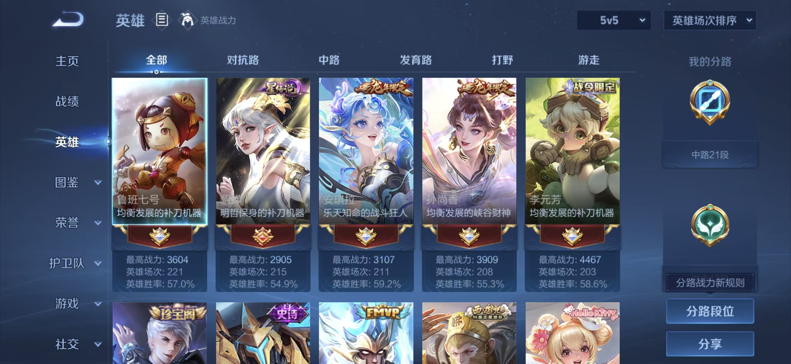 WZMMN4770591王者荣耀账号详情图3 WZMMN4770591王者荣耀账号详情图3