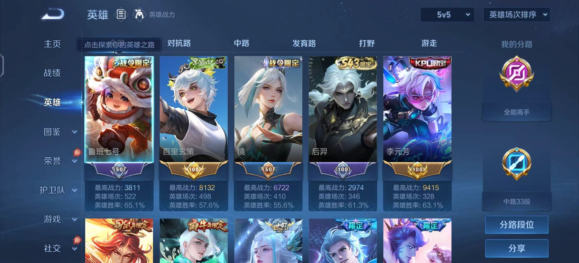 WZMMN4770599王者荣耀账号详情图3
