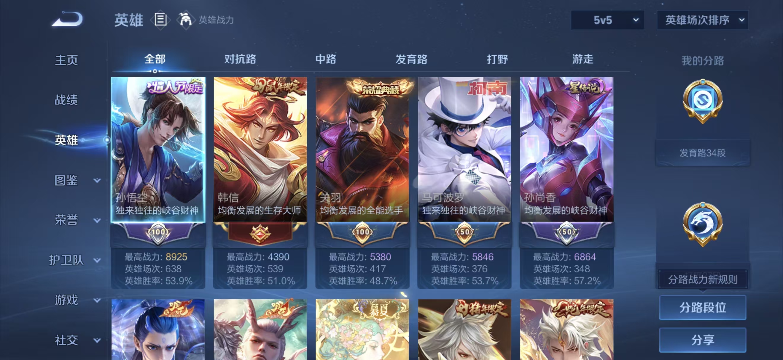 WZMMN4770501王者荣耀账号详情图2 WZMMN4770501王者荣耀账号详情图2