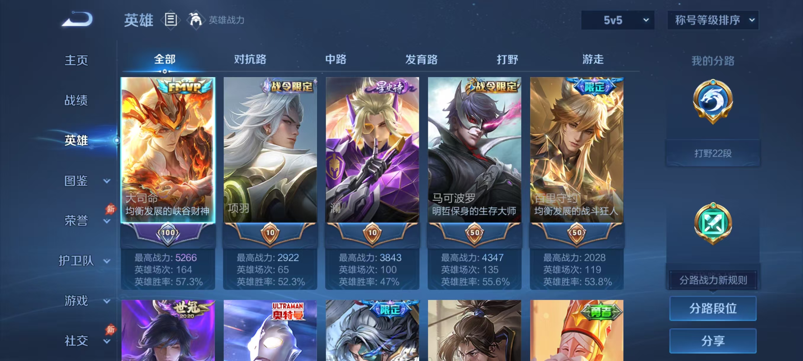 WZMMN4770637王者荣耀账号详情图2 WZMMN4770637王者荣耀账号详情图2