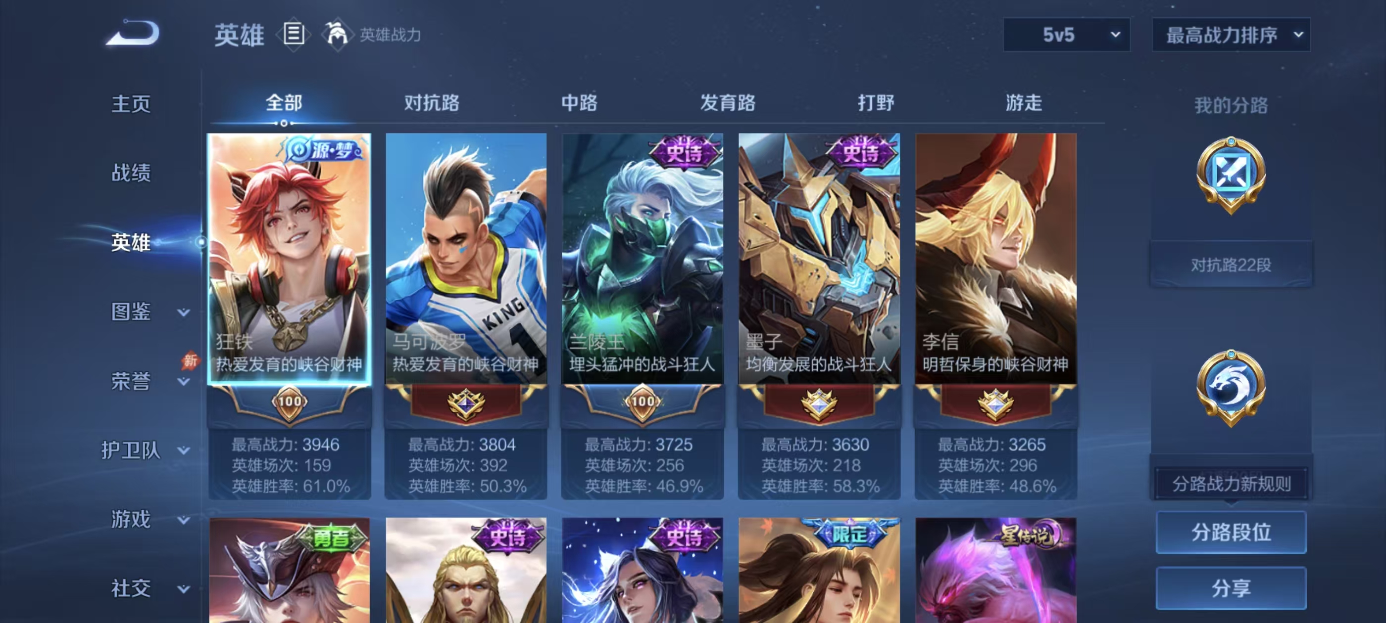 WZMMN4763975王者荣耀账号详情图2 WZMMN4763975王者荣耀账号详情图2