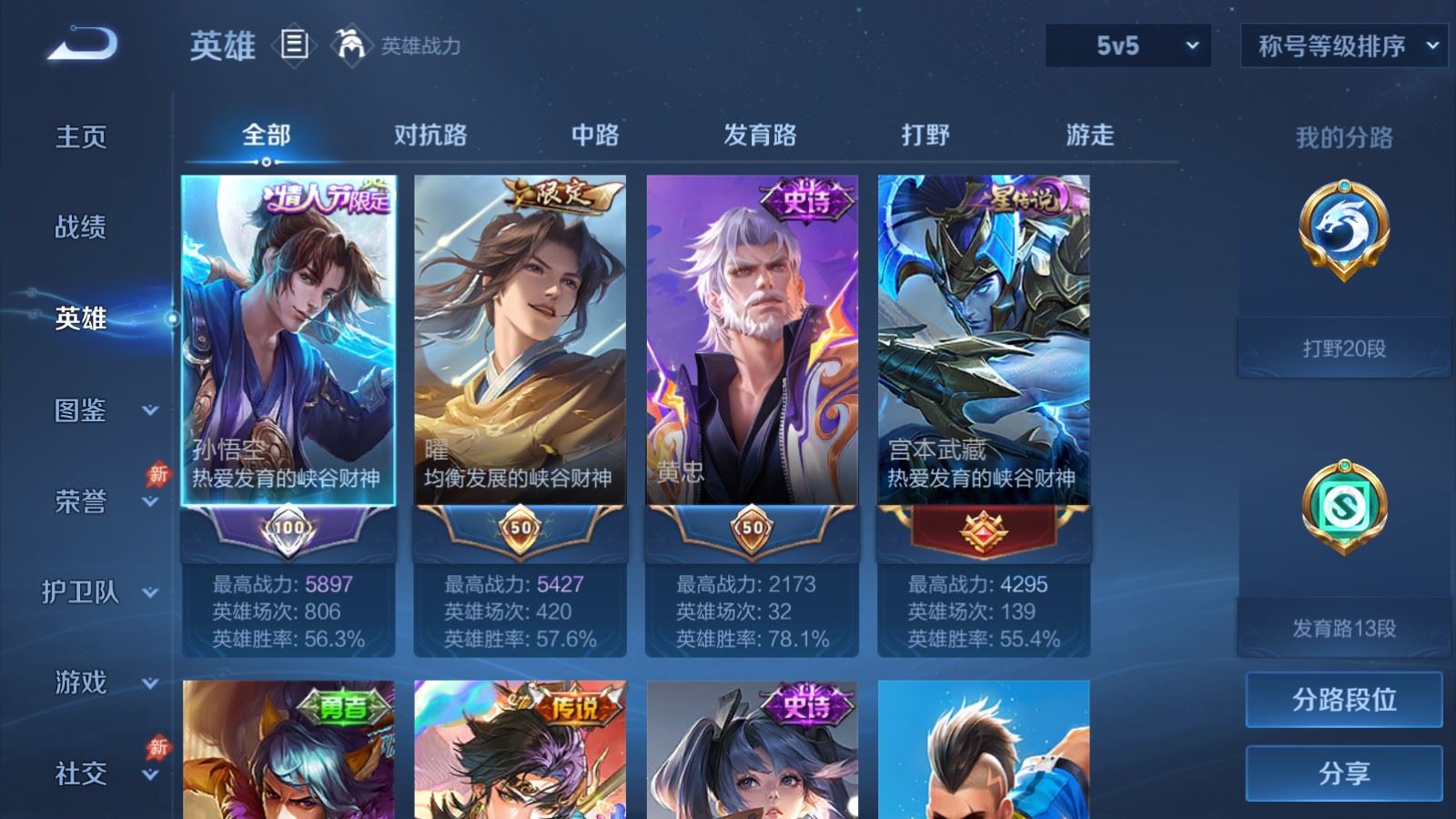 WZMMN4774469王者荣耀账号详情图3