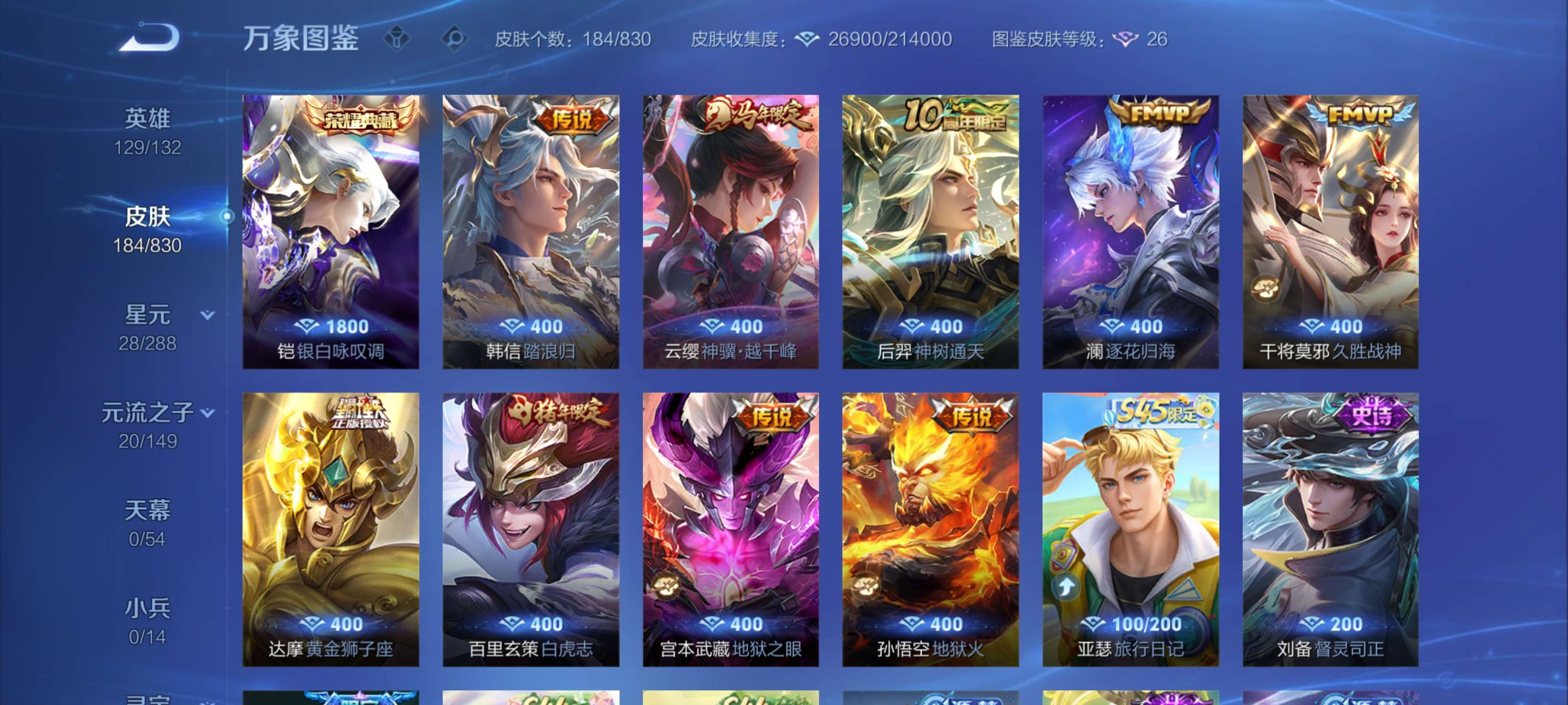 WZLX4774273王者荣耀账号详情图4 WZLX4774273王者荣耀账号详情图4