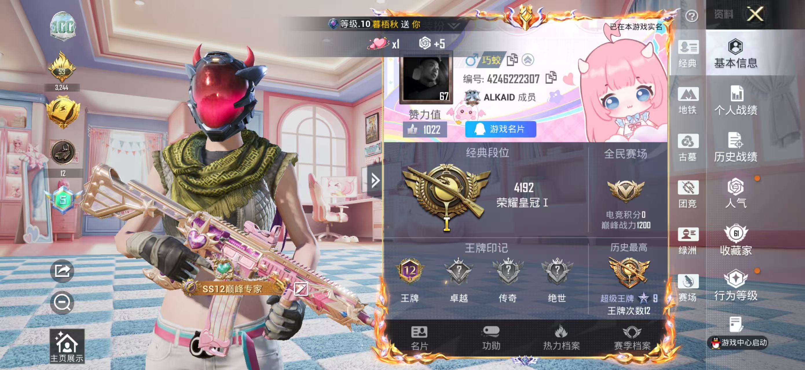 HPMMN4449826和平精英账号详情图3