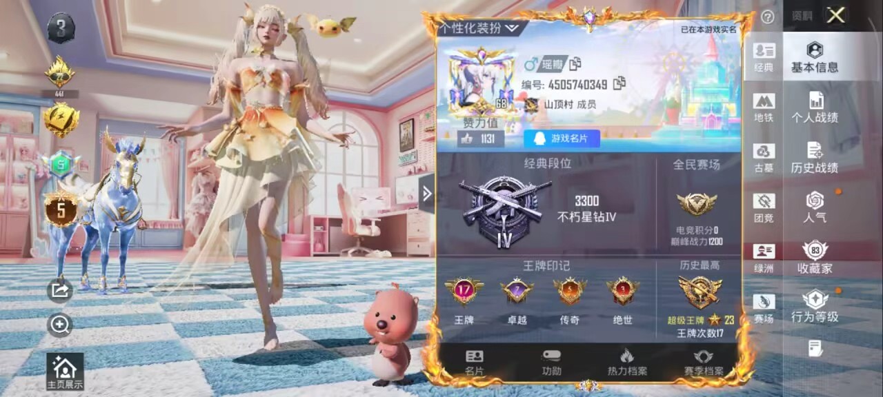 HPMMN4452107和平精英账号详情图3