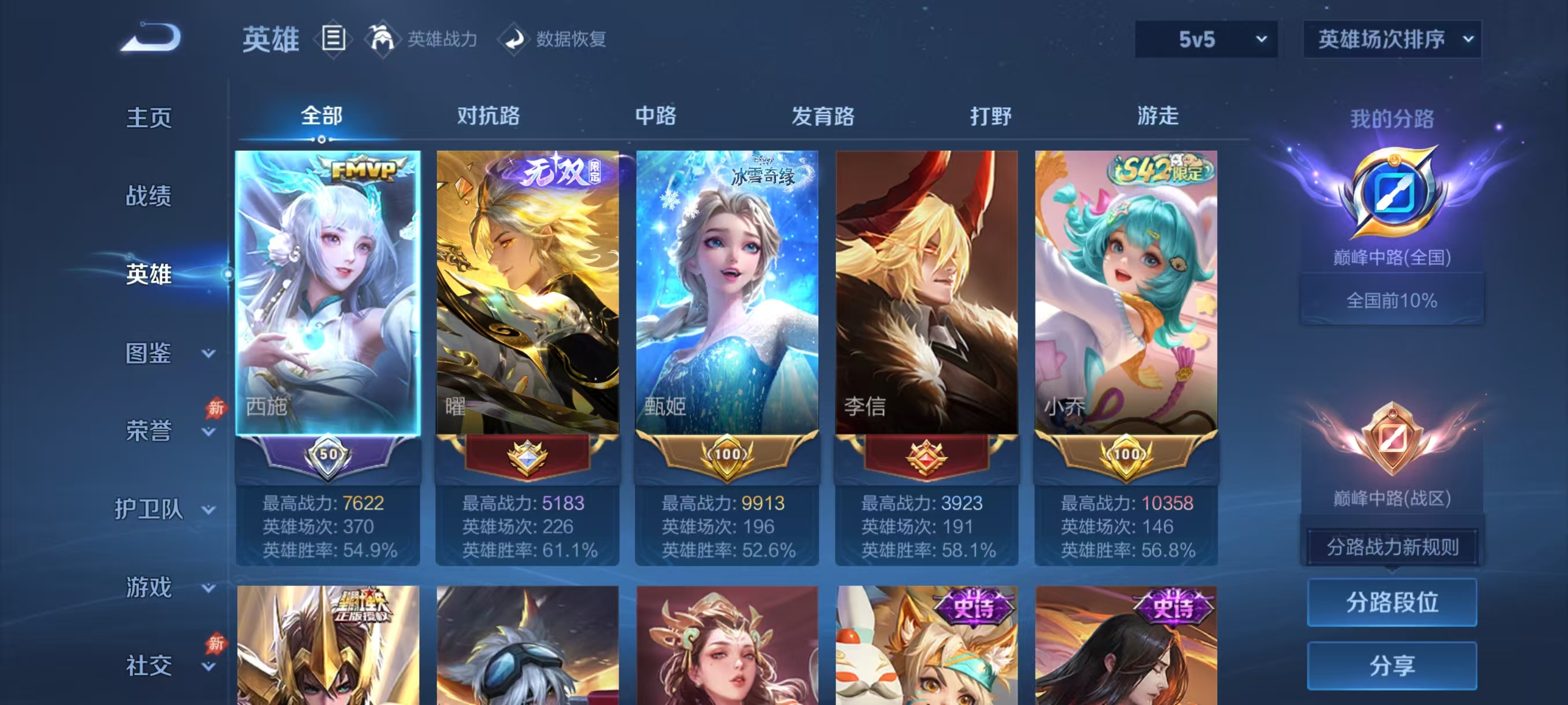 WZMMN4781106王者荣耀账号详情图4