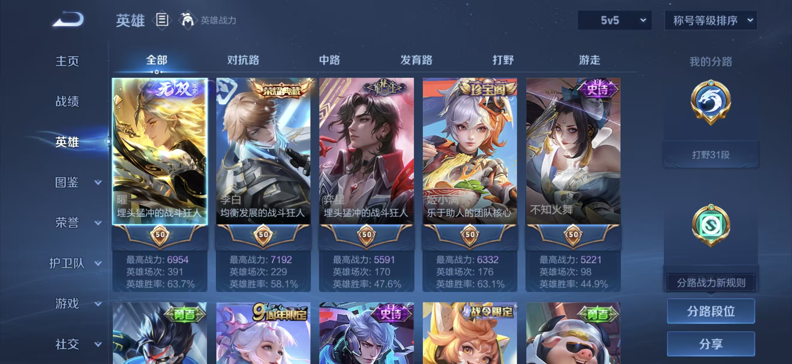 WZMMN4787333王者荣耀账号详情图3