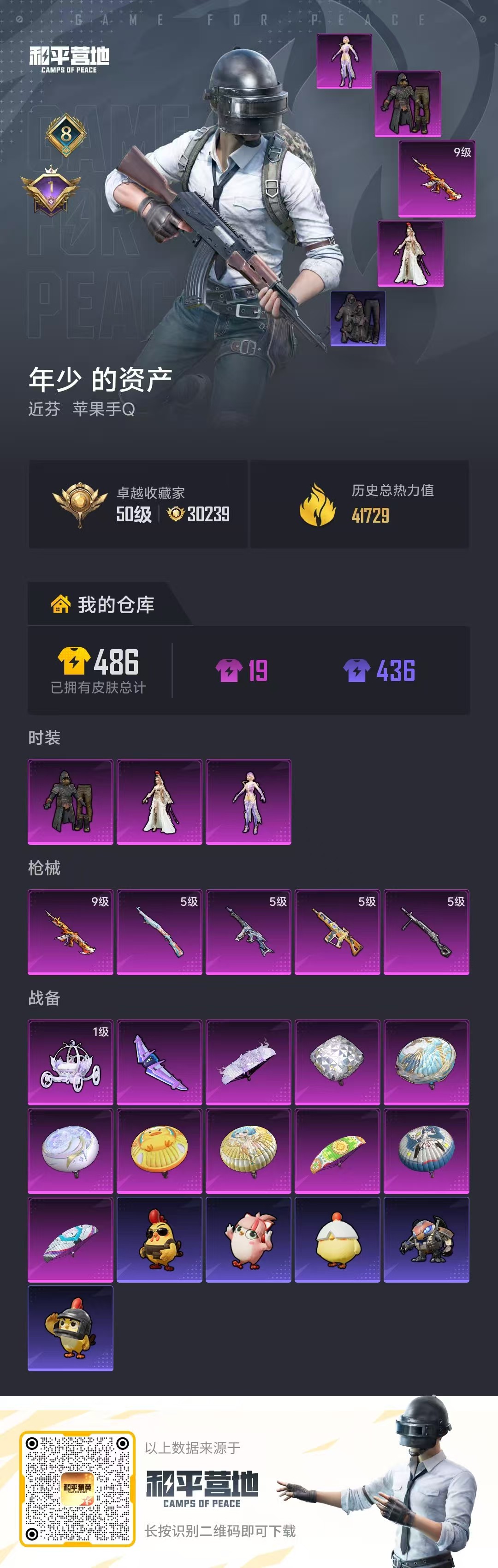 HPMMN4463099和平精英账号详情图2