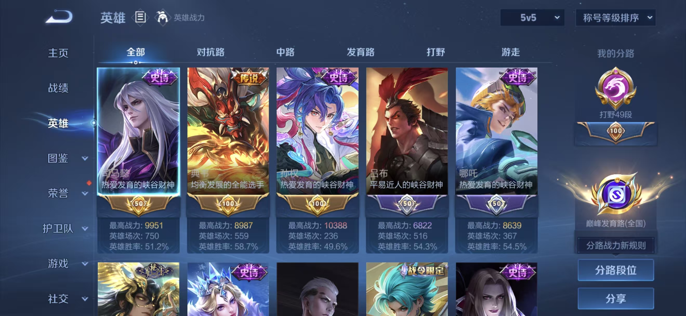 WZMMN4791197王者荣耀账号详情图2