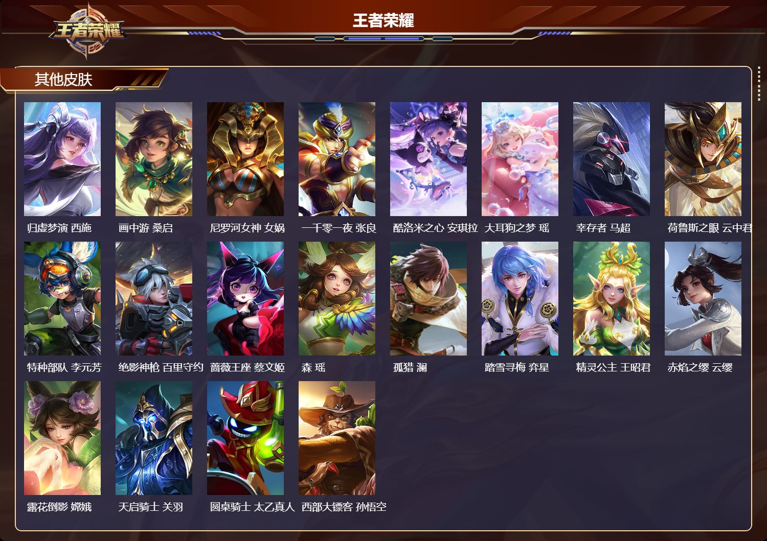 WZMMN4725030王者荣耀账号详情图10