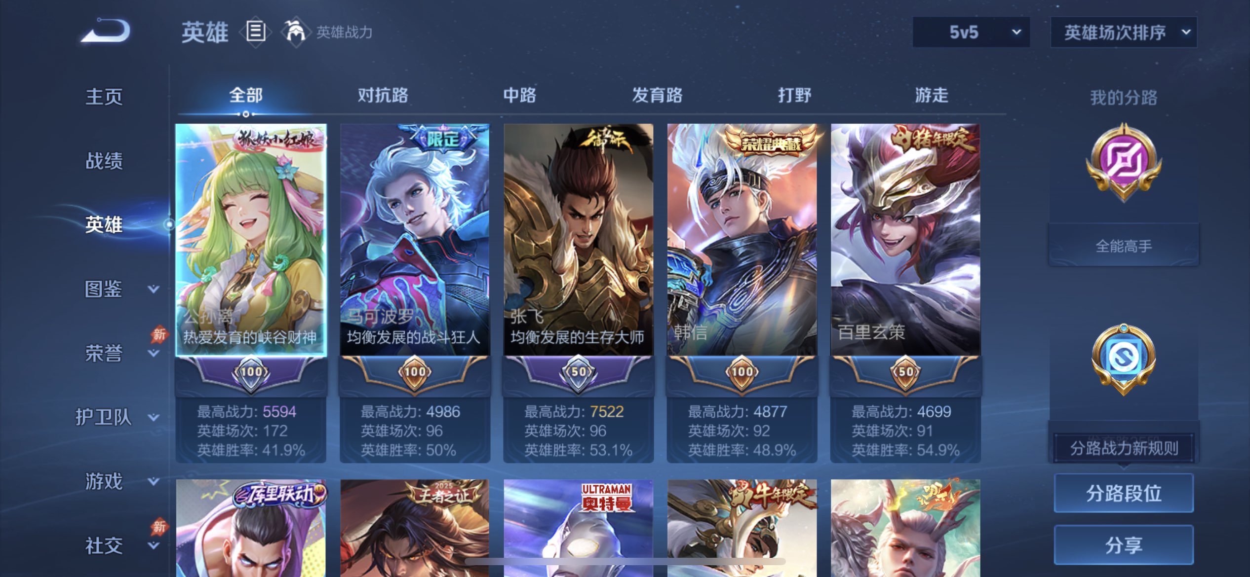 WZMMN4725106王者荣耀账号详情图2