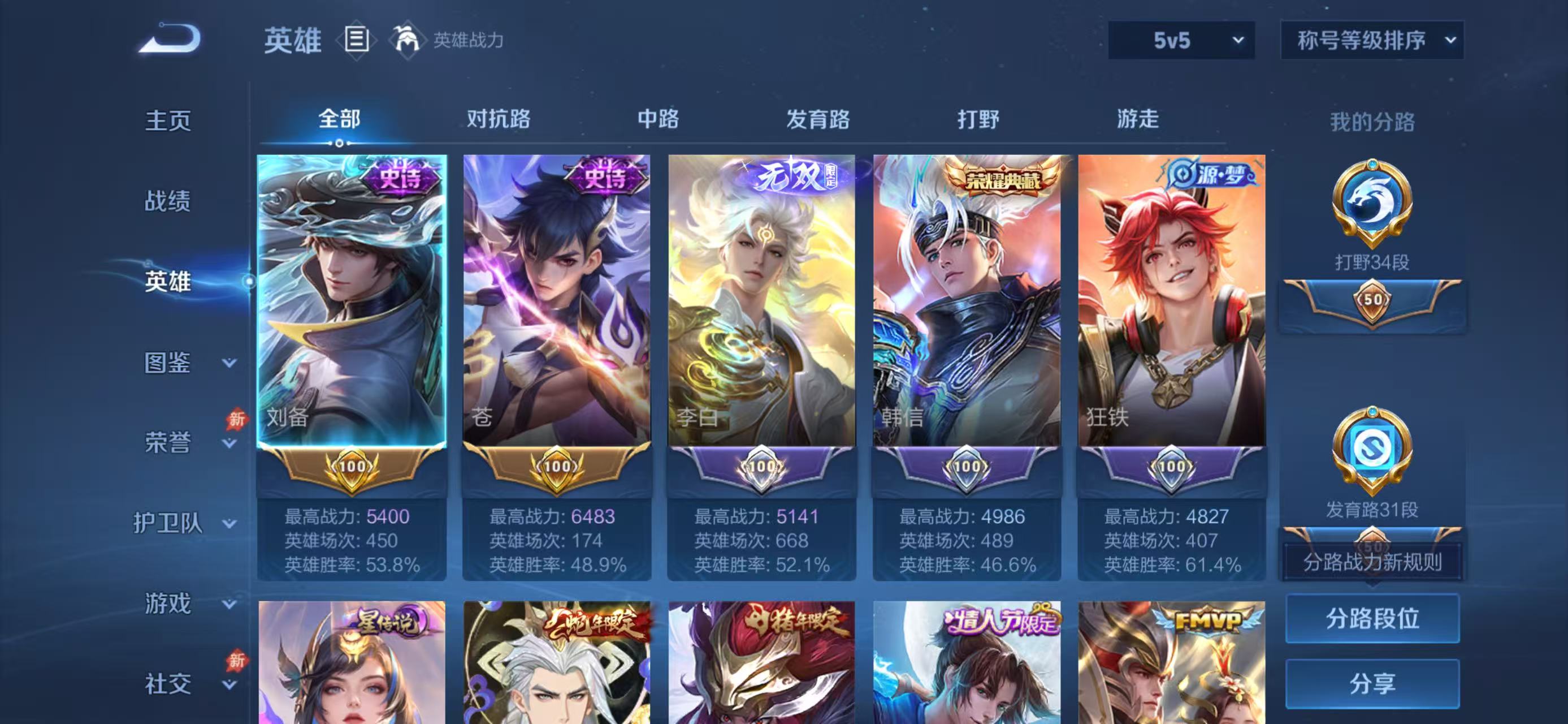 WZMMN4727349王者荣耀账号详情图2