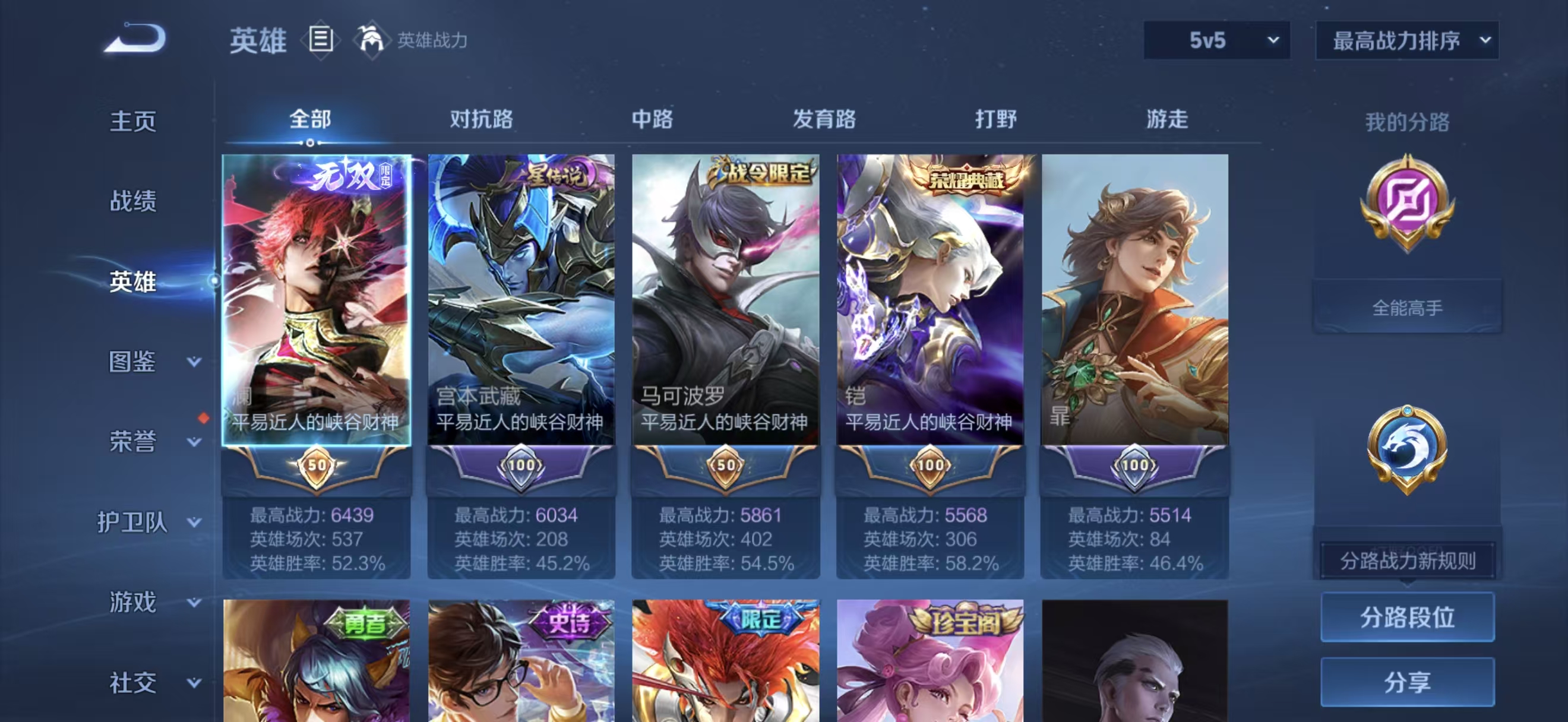 WZMMN4727348王者荣耀账号详情图4