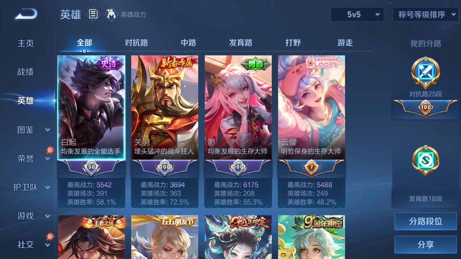 WZMMN4732847王者荣耀账号详情图4