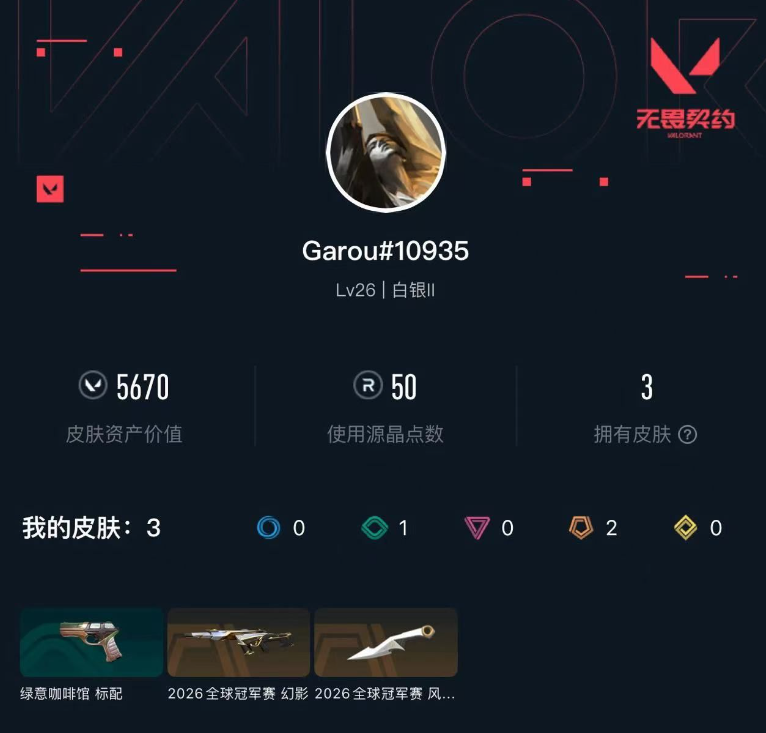 WWQLX4167606无畏契约账号详情图1 WWQLX4167606无畏契约账号详情图1