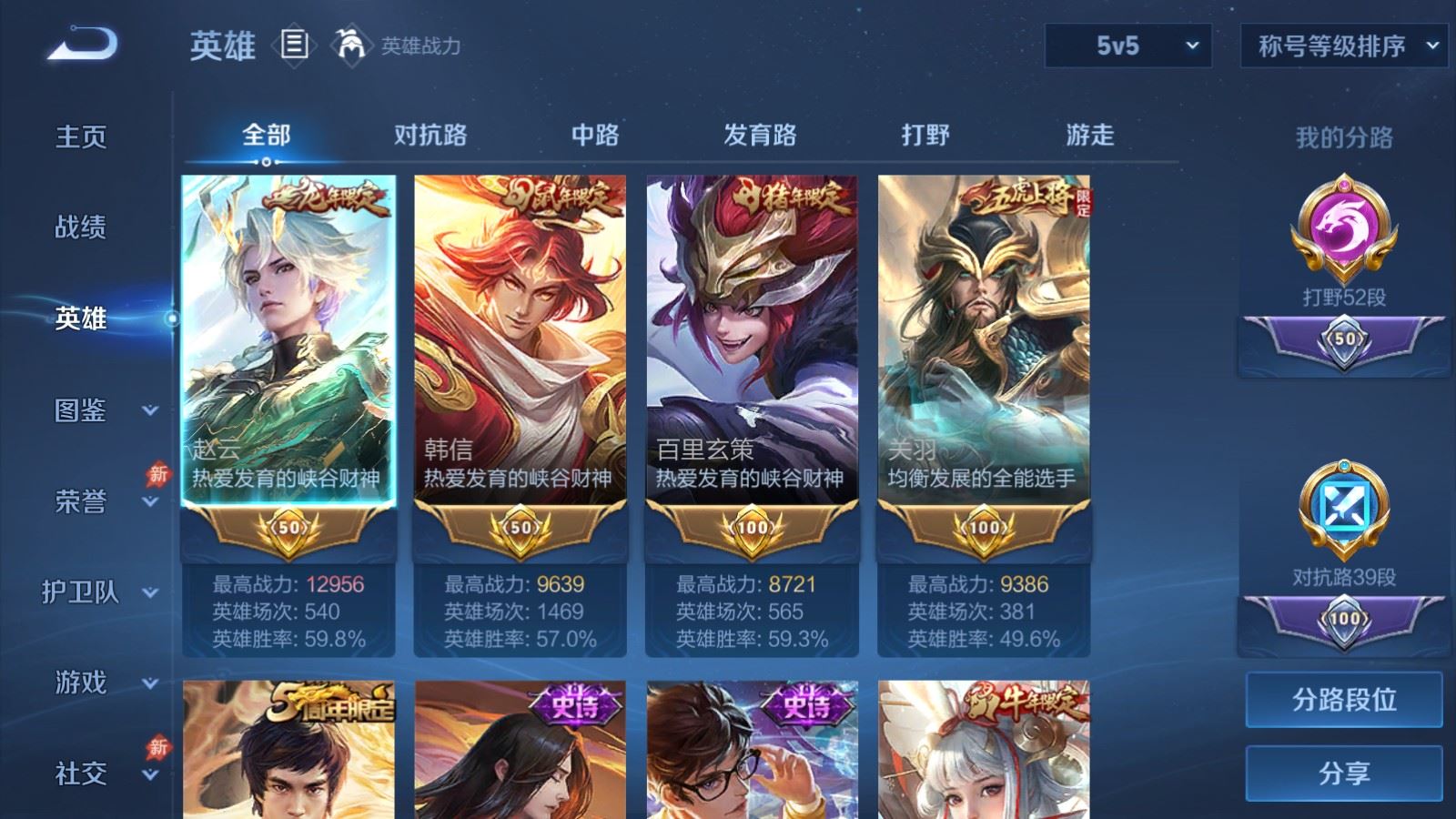 WZMMN4739544王者荣耀账号详情图3