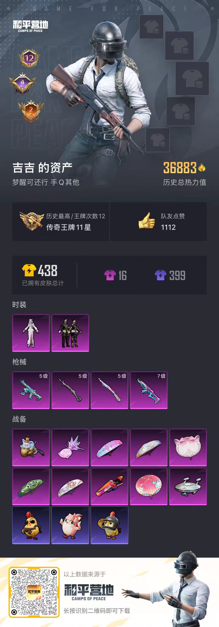 HPSJ40788和平精英账号详情图4