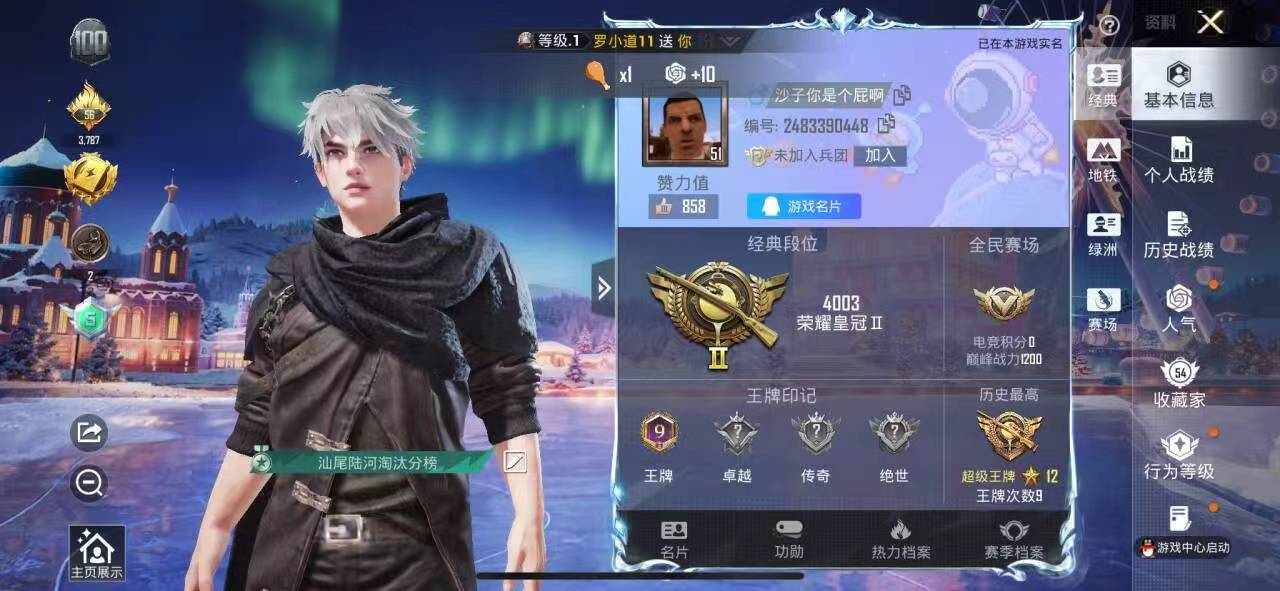 HPSJ46704和平精英账号详情图2