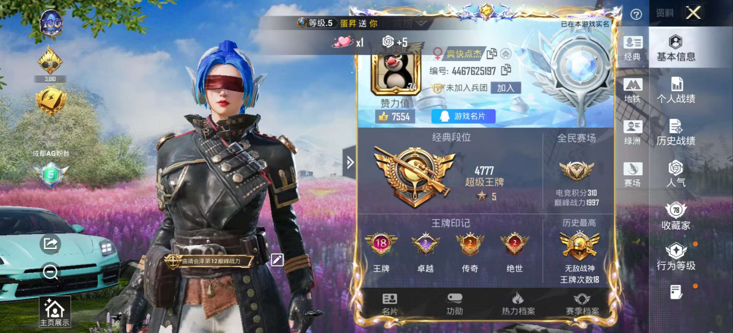 HPSJ46667和平精英账号详情图2 HPSJ46667和平精英账号详情图2