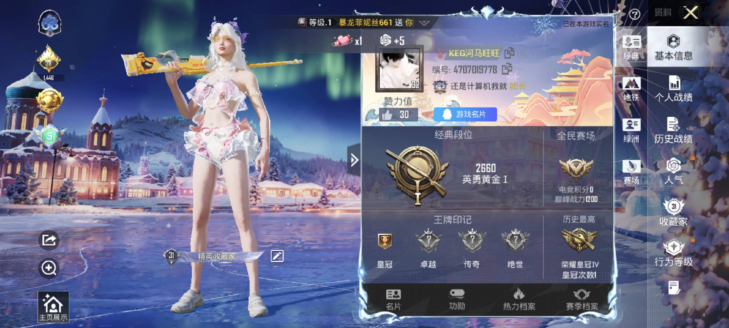 HPSJ40829和平精英账号详情图4