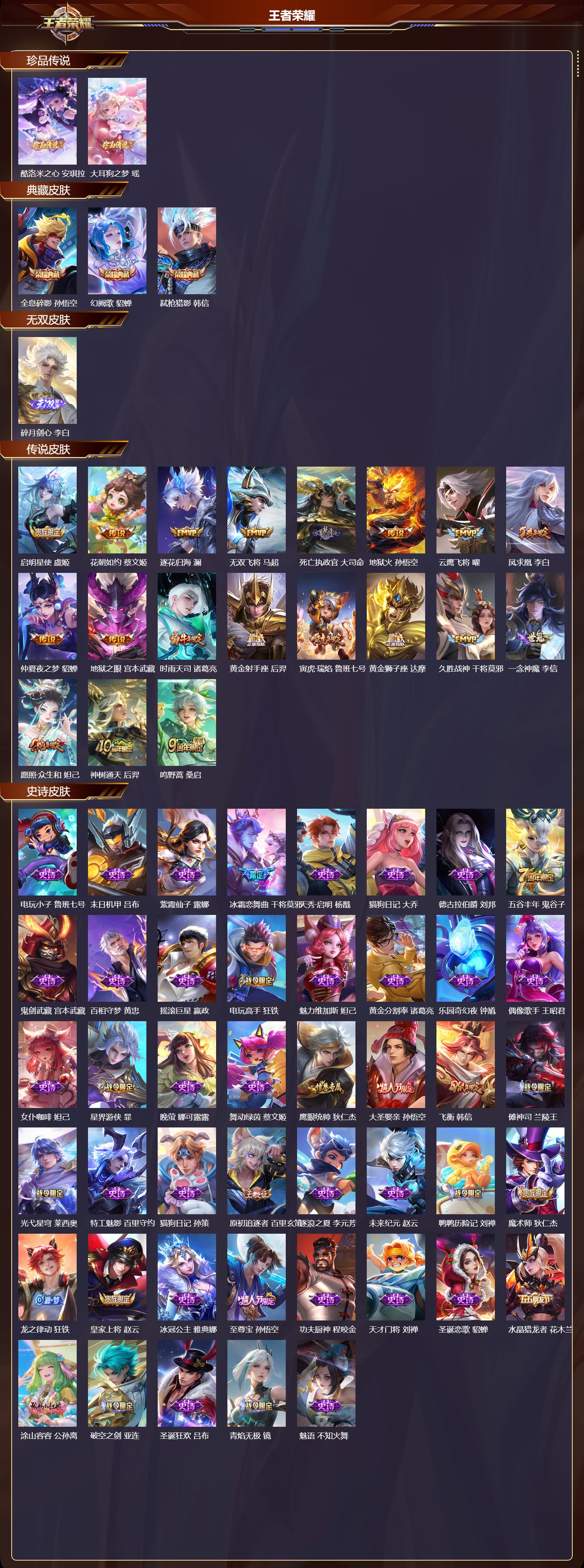 WZCMW416320王者荣耀账号详情图6