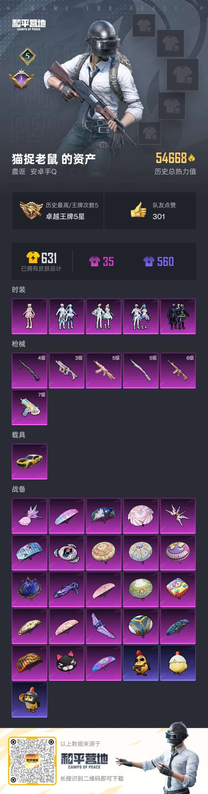 HPCMW410266和平精英账号详情图3