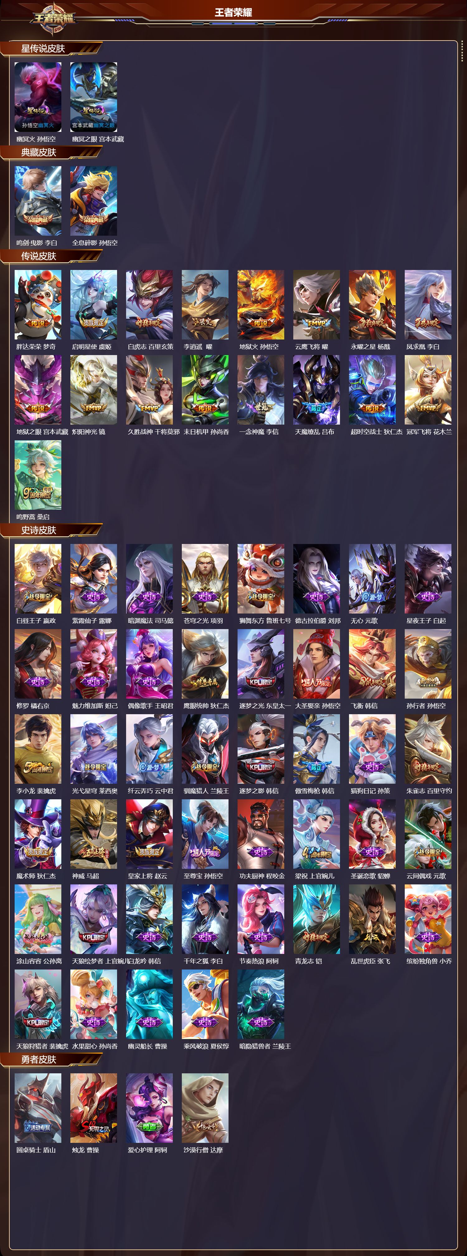 WZQM45742王者荣耀账号详情图3