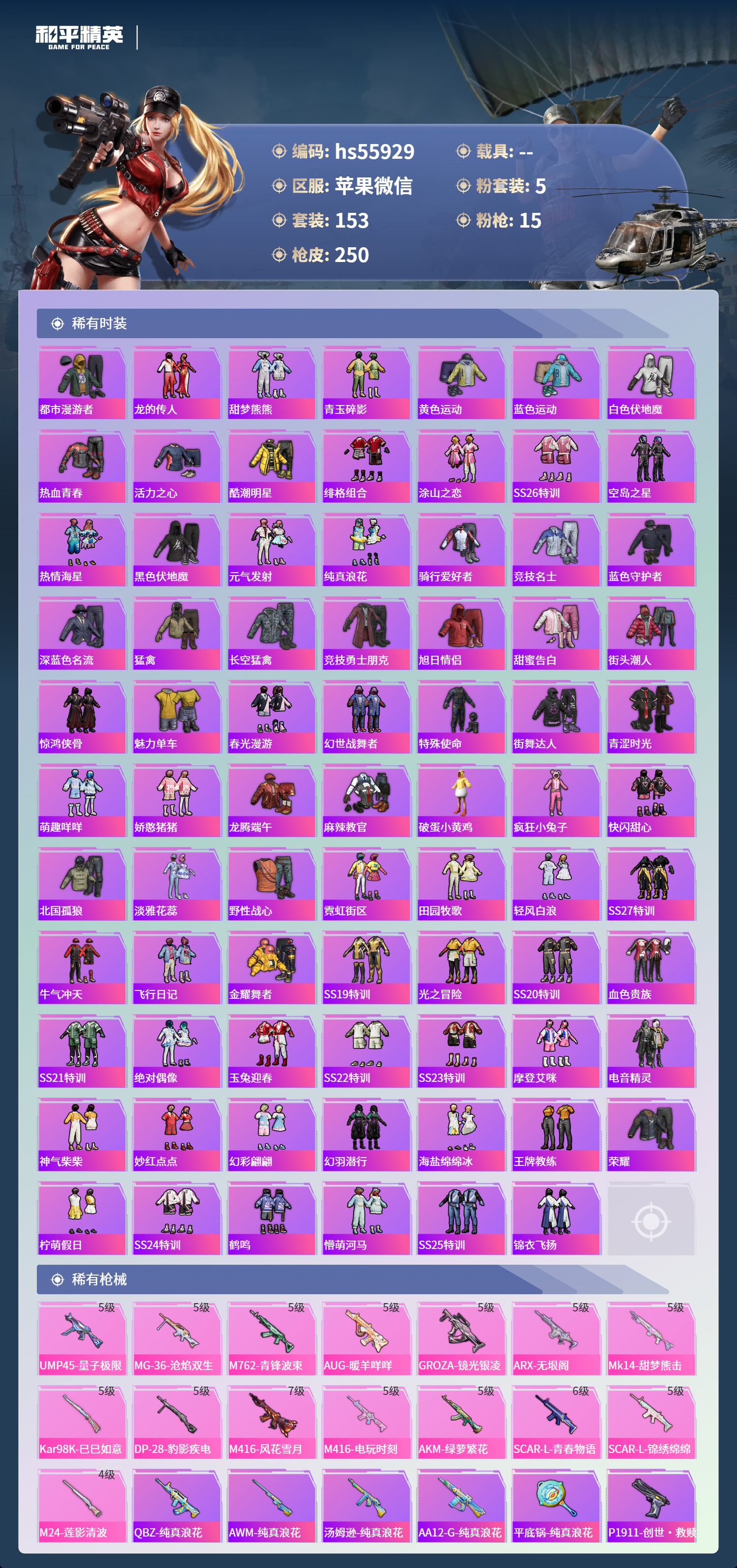 HPSJ40683和平精英账号详情图5